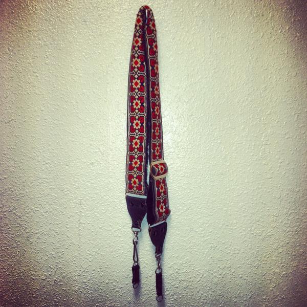 doomedhippo's tweet image. The highlight of my week is a vintage camera strap I got for $12. #KindaSad #ItIsPrettyThough