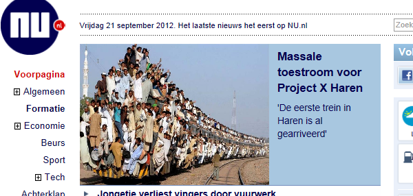 JeffreyStuij's tweet photo. Eerste trein is al gearriveerd in #Haren! #ProjectXHaren #Merthe #Haren http://t.co/a93tUQvf