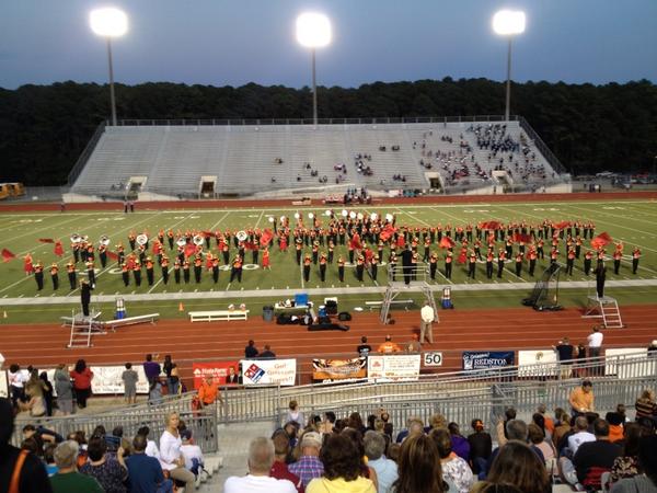 dtmitch11's tweet photo. GHS Band pre-game with new uniforms http://t.co/rN9EVivV