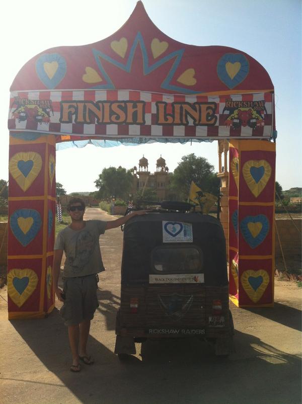 RickshawRaiders's tweet photo. The finish line! http://t.co/l1hGvoW2
