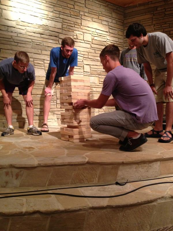 RUFatMSU's tweet image. Congrats to Ben and Matt. Brought home the fall conference Jenga championship for Ruf ms state #rufmsfc2012