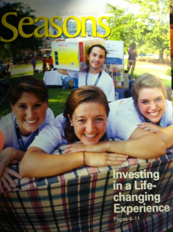 meredithtelfair's tweet photo. So appropriate that I get my season magazine after #previewday! #gladIchoseSU @SUAdmission http://t.co/qjgERlCY