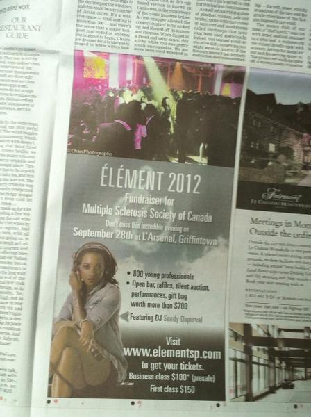 LajeunesseIsa's tweet photo. Belle visibilité dans The Gazette aujourd'hui ! http://t.co/7n0vnugH
