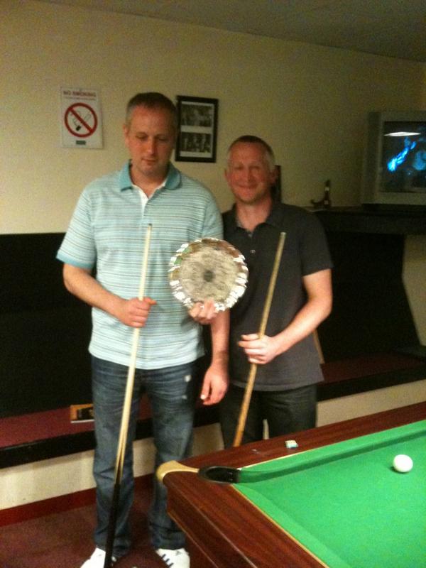 Pool comp winner is Roger McCartan.
Terry griffths wouldn't be in it! The crowd were fast asleep! Well done Roger!