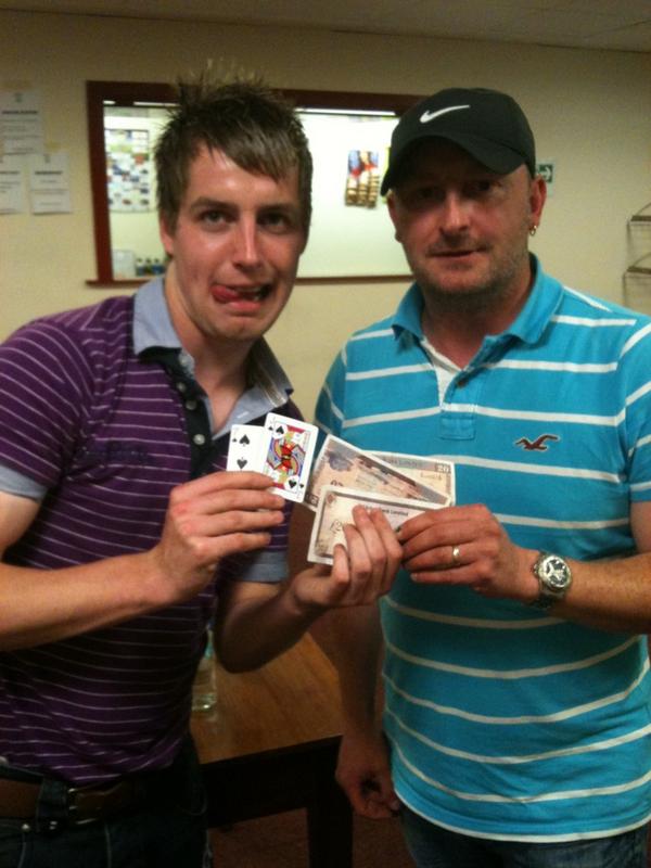 Cool hand Russell is poker champ. Unlucky Coady. Well done Darren !