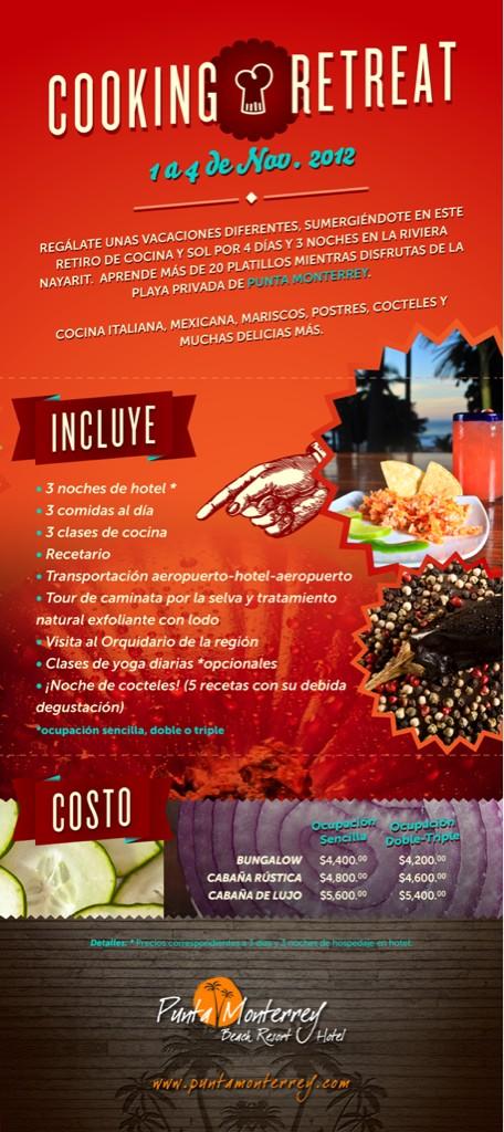 PuntaMonterrey's tweet photo. Ven a relajarte y a aprender a cocinar en @PuntaMonterrey en la #RivieraNayarit http://t.co/04QE5695