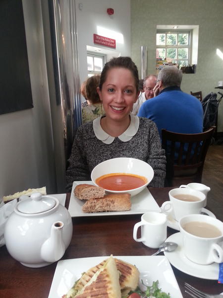 CharlotteLMay's tweet photo. Tea and lunch with Lydia #happytobebackindurham http://t.co/w4g69Bi4