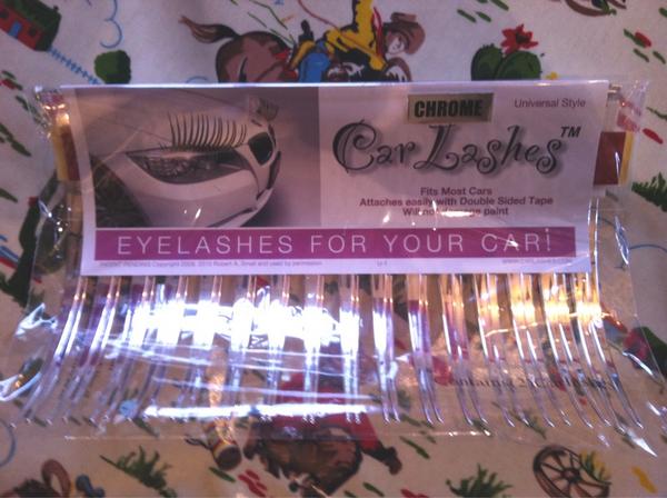 MJMoomin's tweet image. I got my #carlashes but it's too rainy to put them on! :-(