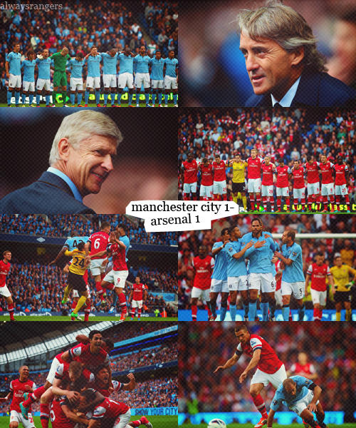 mushari16's tweet photo. || Manchester City 1 - 1 Arsenal || في صورة #AFC http://t.co/e8OMUnEZ