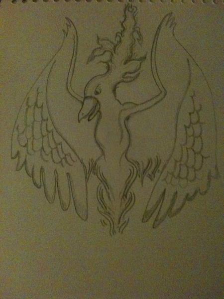 LegionHunter's tweet photo. I also just drew a Pheonix http://t.co/f6taaJA4