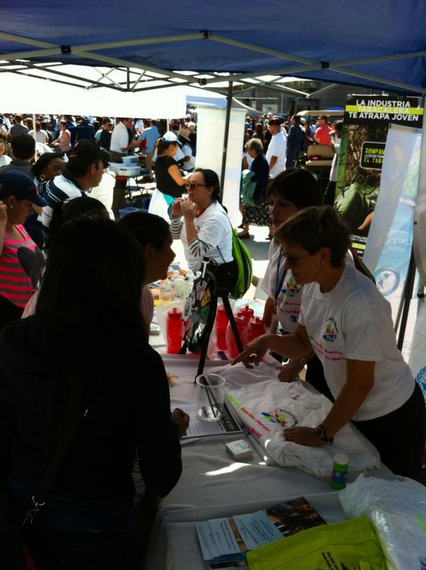 pahowho's tweet photo. Lots of visitors in our booth at #dcfiesta #wellnessweek2012 in #washingtondc @NCDs_PAHO http://t.co/3zNFvGFr