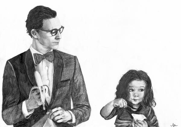 mauricecactus's tweet photo. With @twhiddleston and #alittlegirl http://t.co/1rmoyxxi