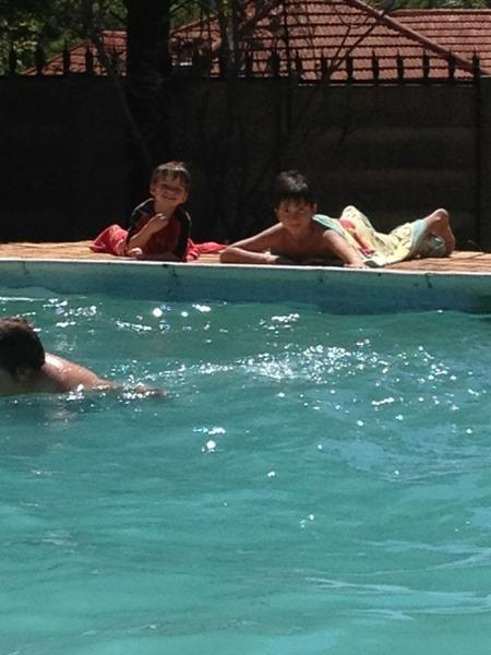 7stroke's tweet image. Beautiful day today breaking in the pool for summer.