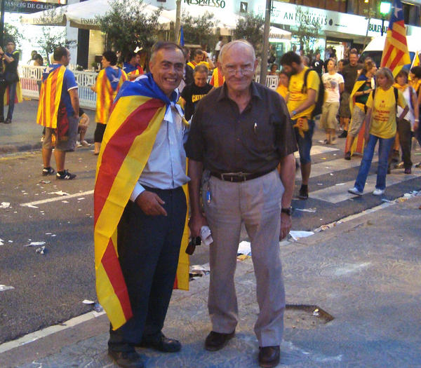 El passat onze de setembre, jo també hi era en família. Tot i la gentada, hi vaig trobar amics !