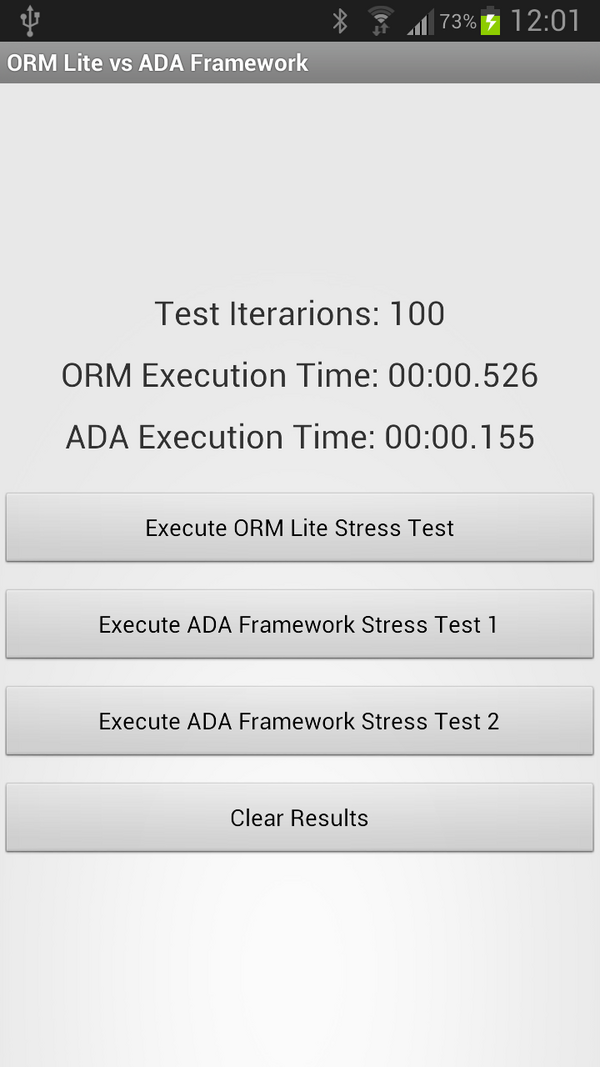 vicmonmena's tweet image. "@adaframework: The speed war between #ORMLite and #ADAFramework!!!, the result, view the image... http://t.co/UqlwlMCr" /cc @FedeProEx 0.0