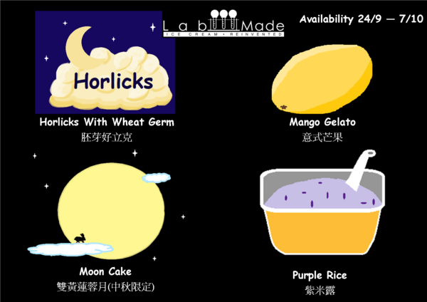 Lab_Made's tweet image. Liquid Nitrogen Ice Cream Current Flavours! 24/9 - 07/10