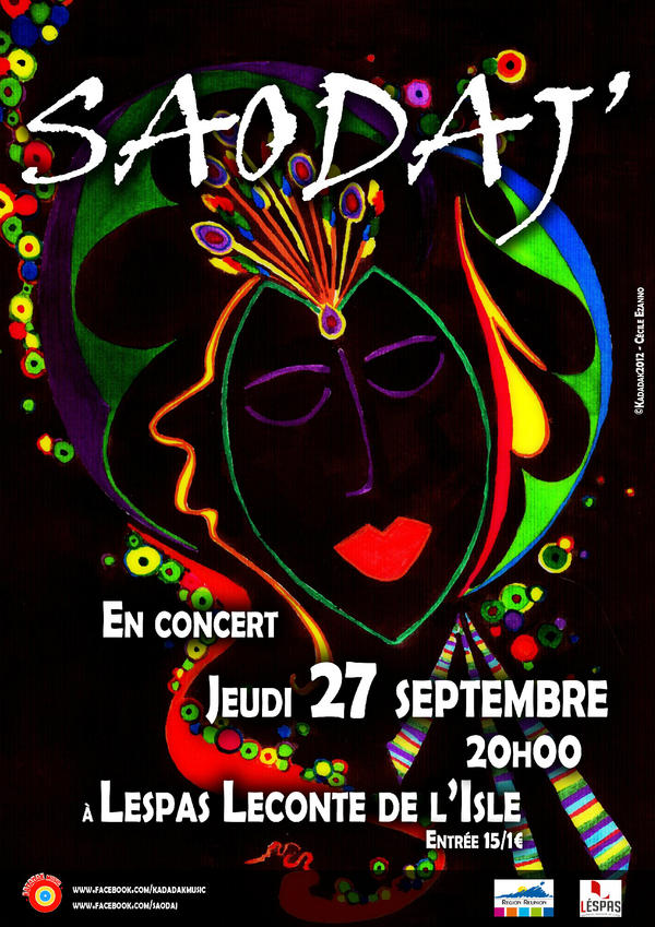 Présentation du nouveau set (Work in Progress) de Saodaj' ce jeudi 27 septembre à Lespas Leconte de l'Isle !