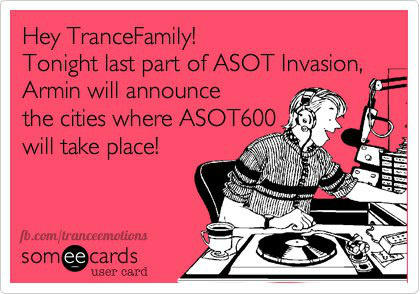 ASOT700Slovenia's tweet image. Today is the closing party #ASOT550 #Invasion ^^ And Armin will announce cities where #ASOT600 will take place ^^
