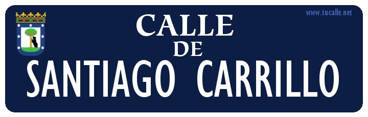 TuCalleCom's tweet photo. ¡Sorpresa! Calle de Santiago Carrillo @santiago_cc @santiagoc31 @santiago9311 @Ymbatible @Santiago_C57 @santicarrillo94 http://t.co/5RwIvZDl