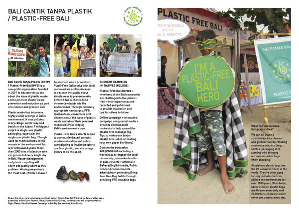 Plastic-Free Bali Information Brouchure