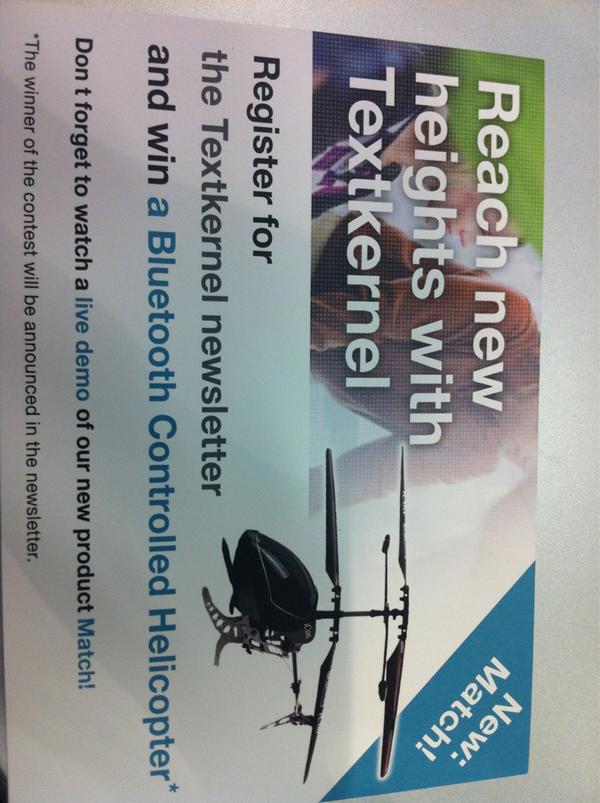 Textkernel's tweet image. #zp2012 Gewinnen Sie einen Helikopter! Stand p.15, Halle 11.2 #Textkernel #cvparsing #search #match #zp12