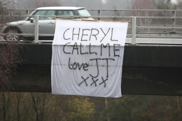 RealAC3's tweet image. Saw this banner hanging whilst driving to training. And after I bullshitted in court for him too… fucking JT!