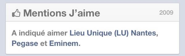 EVApvrl's tweet image. Ahh. Moi en 2009 je ne cachais rien a personne et j'avais des bons goûts.  Cc @raphaelpegase #bugfacebook