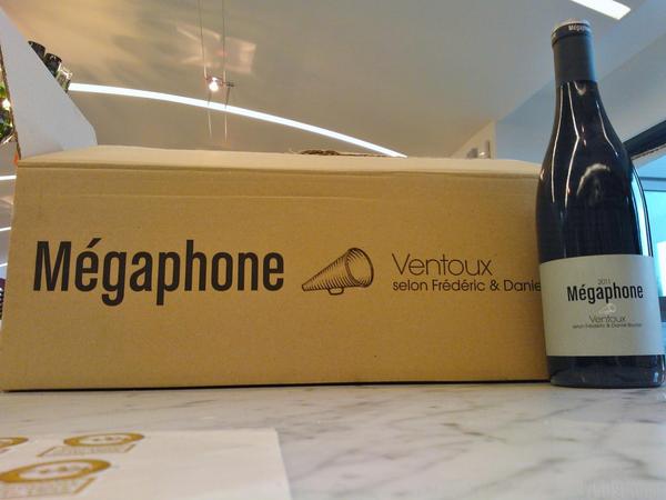CellarDoorHull's tweet photo. New limited quantity parcel from Domaine Brunier; Megaphone, it's a wine to shout about! Won't be around for long.... http://t.co/UnKwjBHE