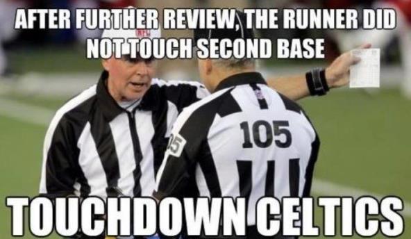 MensOfficeTalk's tweet photo. TOUCHDOWN CELTICS!! #NFL http://t.co/IkJpZ6qM