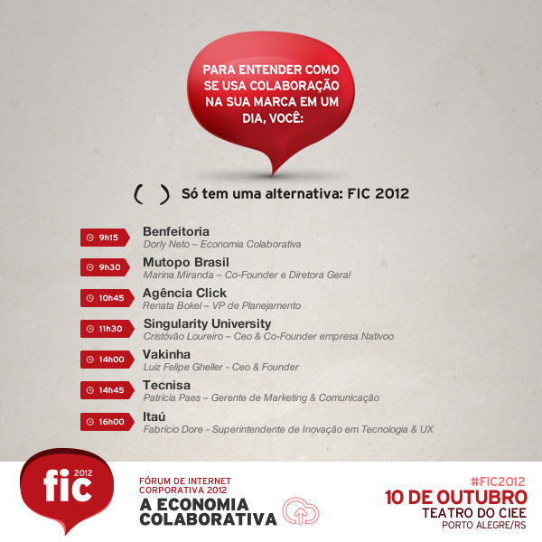 ABRADiRS's tweet photo. #FIC2012 Quer entender como usar a colaboração como forma de estratégia? A alternativa certa é... http://t.co/UfSvjInB