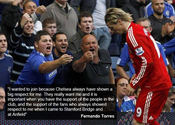 ODDSbible's tweet photo. Fernando Torres on joining Chelsea... Oh the irony. http://t.co/jRiEqGiT