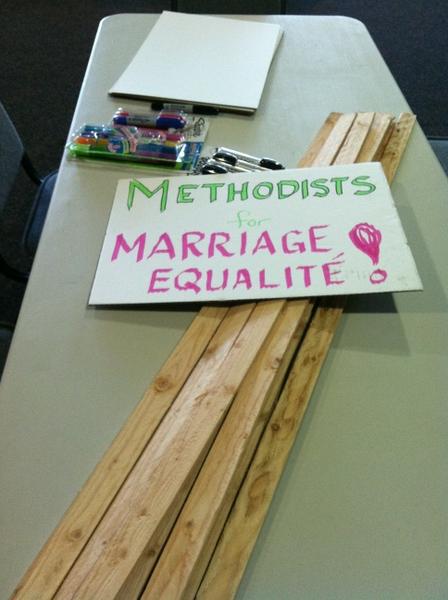eileenpollet's tweet photo. Woodland Park UMC is part of the phinney faith marriage equality walk on Sunday! They are working hard for #WA4M http://t.co/fIEdKcJl