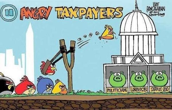 Questa non potete perderla! È il nostro buongiorno per voi, cari follower... o #angryTaxpayers!