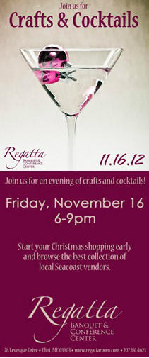 Do you like crafts? How about cocktails?  #Craftsandcocktails come together at the Regatta on November 16th!