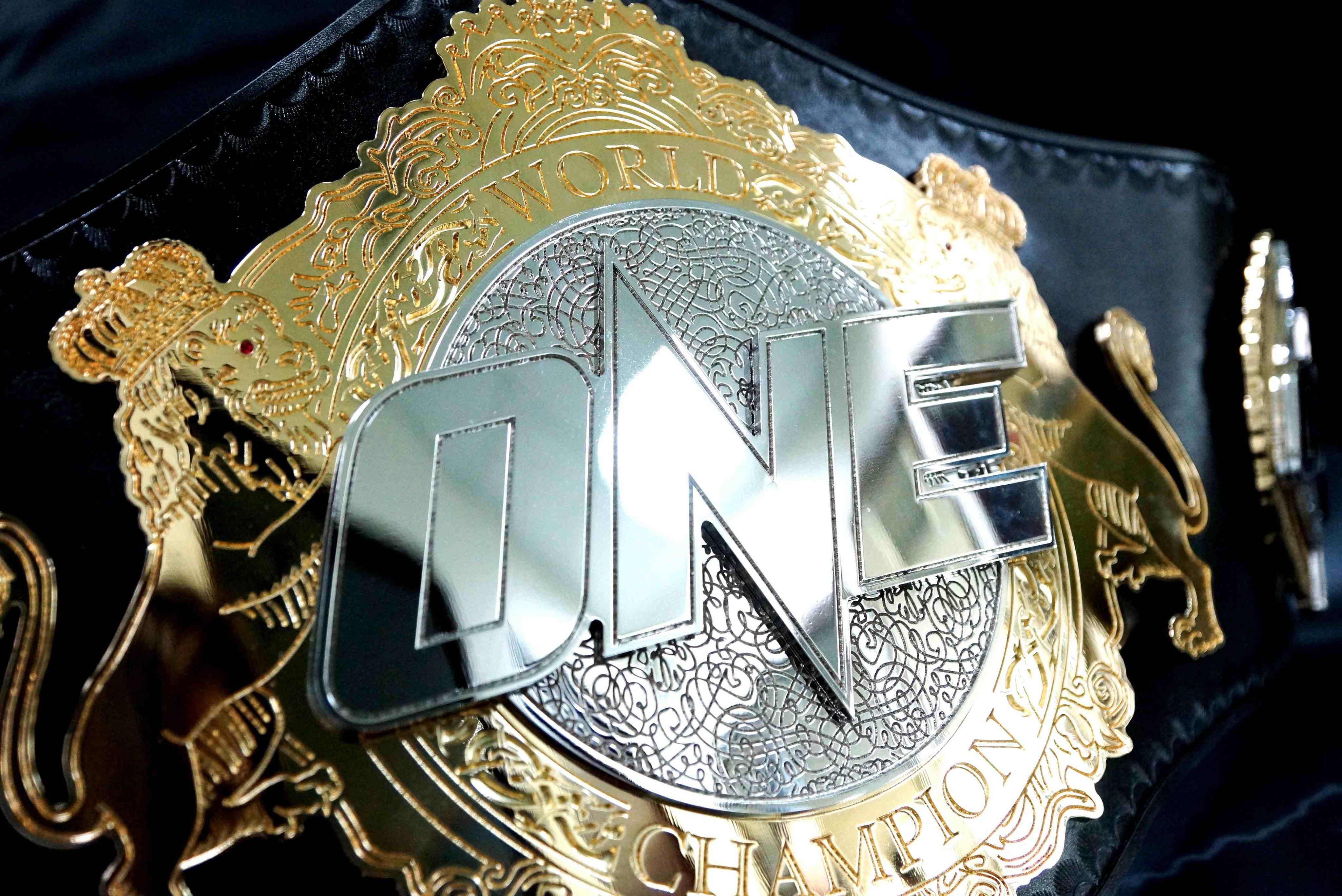 ONE Championship on X: Here is a glimpse of the prestigious ONE FC World  Championship Belt, one of the most expensive belts in the world.   / X