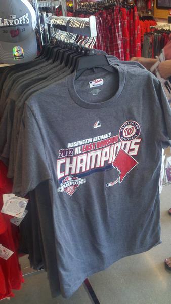 dcsportsbog's tweet photo. Welp, Kohl's is already selling Nats NL East champion shirts. That ain't good. http://t.co/na2AdryG (Via @RobCrouch05)