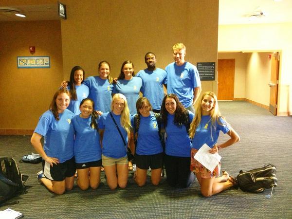uclasams's tweet photo. The SAMs are back in action today leading breakout sessions at @UCLAAthletics freshman orientation #bystanderawareness http://t.co/F6csQQBz