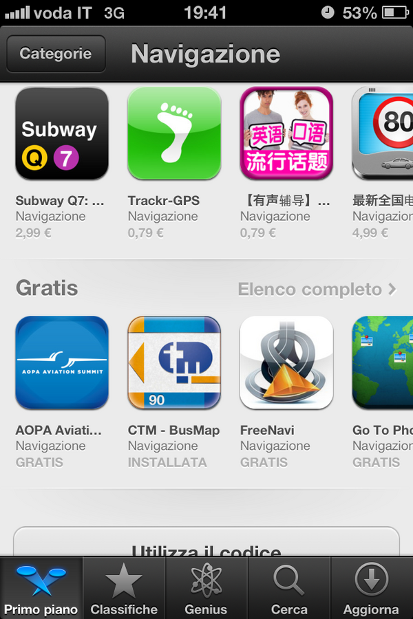 Oni_zerone's tweet image. #BusMap #Cagliari #CTM 5º nella top gratis della categoria navigazione! Grazie mille!!