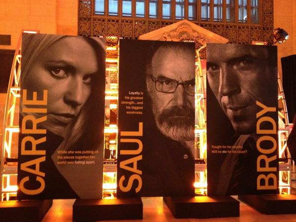 hughdancynews's tweet image. Here at the @SHO_Homeland celebration in Grand Central. #Homeland #ItHitsHome