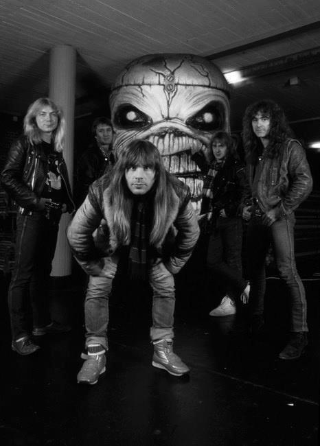 rockcircus77's tweet image. Guapa foto de IRON MAIDEN en los tiempos de "Piece Of Mind". facebook.com/rockcircus.net