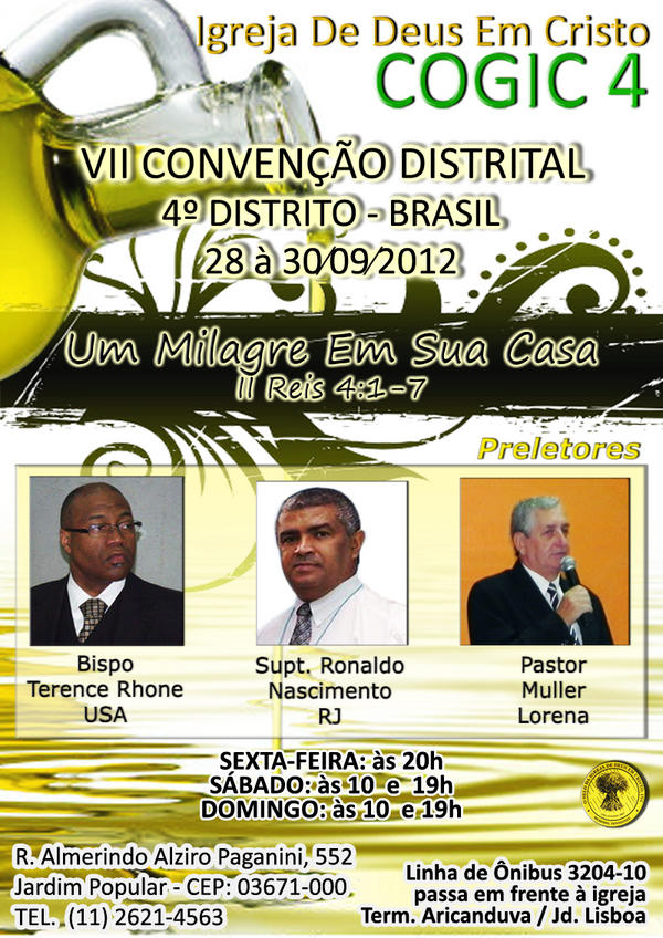 cogic4's tweet image. VII Convenção Distrital 4º Distrito - Brasil 28 à 30/09/2012