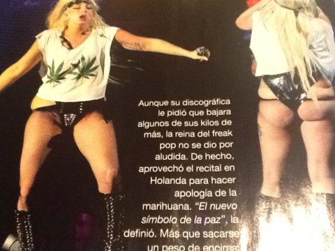 AngeldebritoOk's tweet photo. La peor foto de @ladygaga  worst picture ever ! #revisteando http://t.co/ALMnu4X2