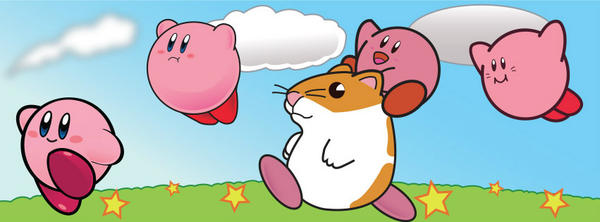 HALGames's tweet photo. Kirby through the ages http://t.co/elBGWQ8v