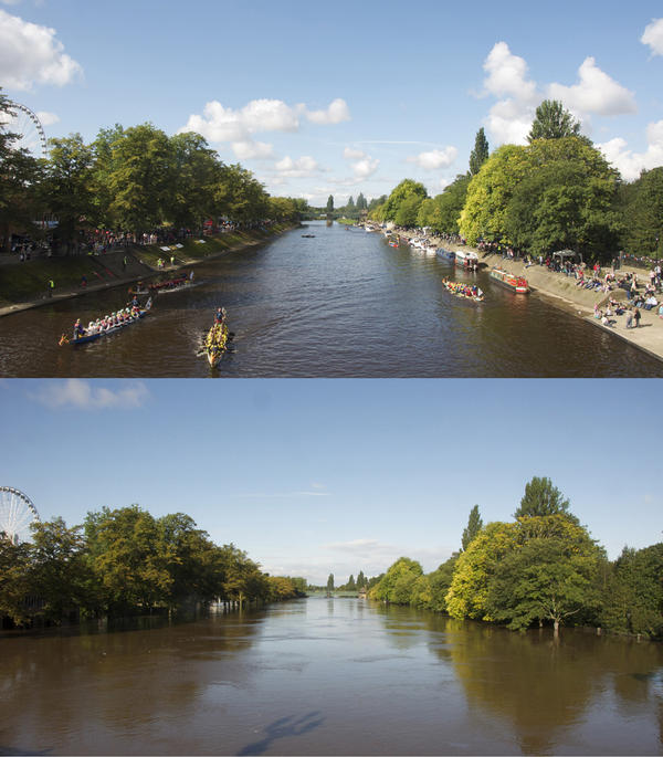 richmcdougall's tweet image. What a difference a week makes… #yorkfloods #york #floods #riverouse