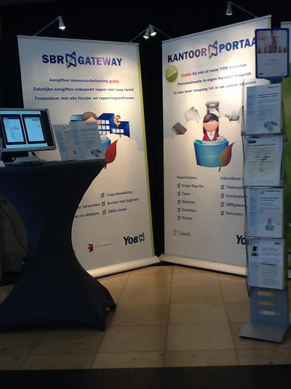 De stand van YOB staat weer klaar voor de bezoekers in Roermond aan de SBR Aansluitdagen. #SBR_NL12