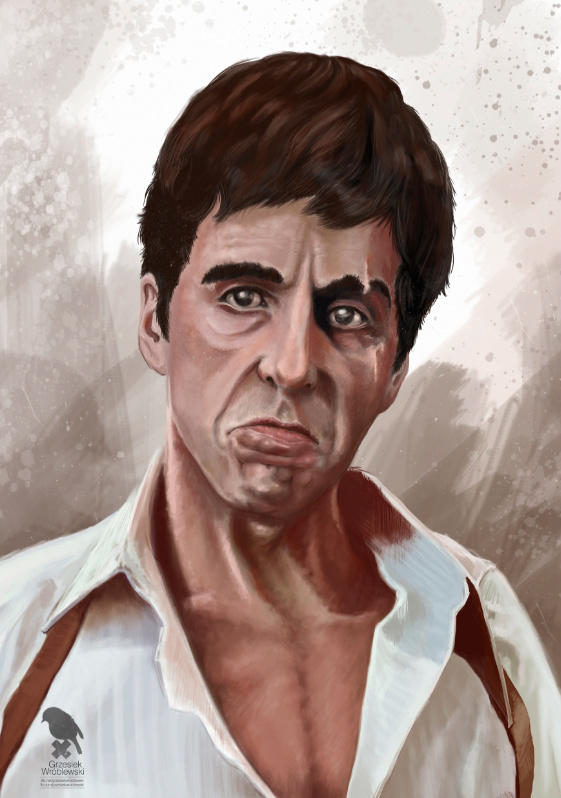GraphixExtende_'s tweet image. Scarface digital Illustration! #art #scarface #graphicdesigners#quotes