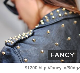 Studded Leather Jacket fancy.to/80dgz via <a href="/thefancy/">Fancy</a>