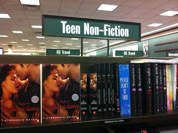 MsPekatos's tweet image. THIS JUST IN: count sparkly vampires towards your 3 non-fiction books in @AlyssaDunn618's class. #YAlit #bookfail