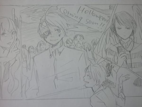もうちょっとでハロウィンですね!!!(断定)
今年はゾンビっぽいものをごりごり描きたい 