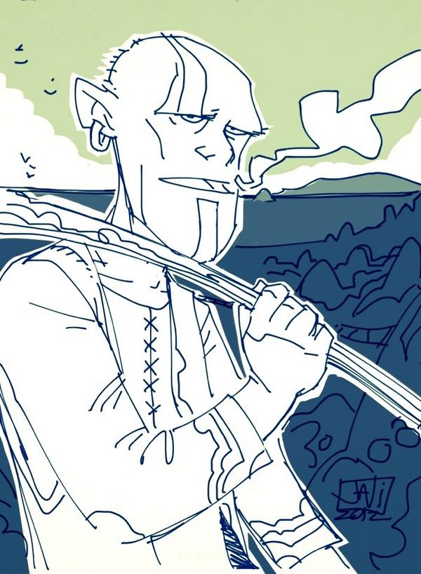 Odiseae's tweet photo. #goblin. #ipad, #bamboopaper, #procreate. http://t.co/Gd99r1OX